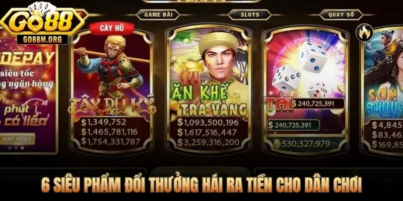 Kho game Go88 từ bài P2P đến live casino dealer thật phát sóng HD