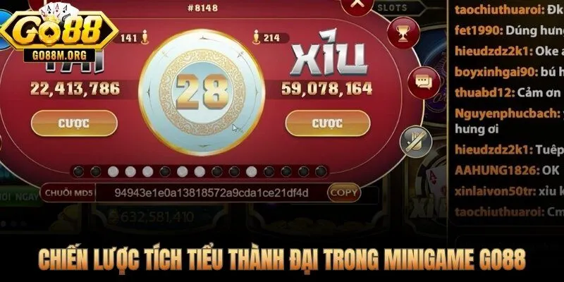 Phân tán cược nhỏ qua 30 ván với chiến lược tích lũy bền vững