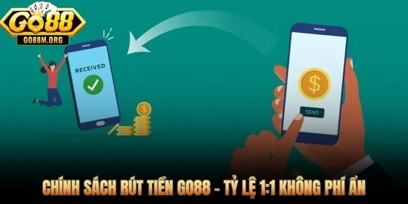 Tỷ lệ 1:1 và phí chuyển khoản bằng 0 trên mọi lệnh rút