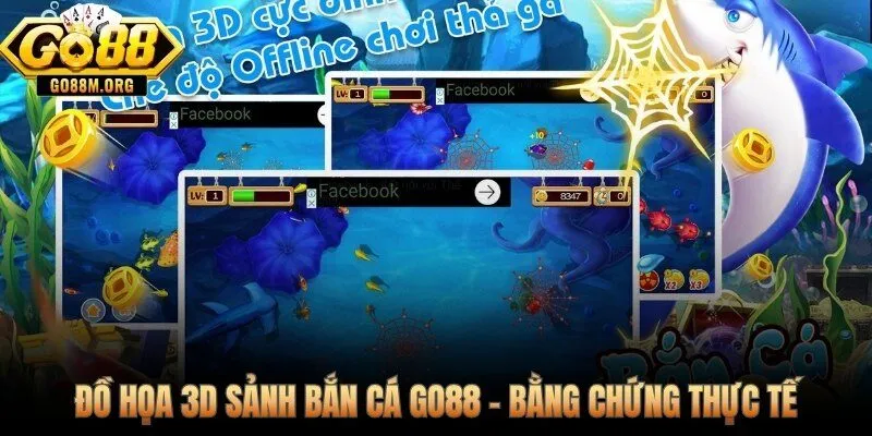 Bắn cá 3D online Go88 với caustics dưới nước và dynamic lighting thực tế