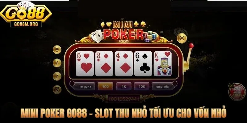 Mini game quay hũ vốn nhỏ với chu kỳ trả thưởng lập trình sẵn