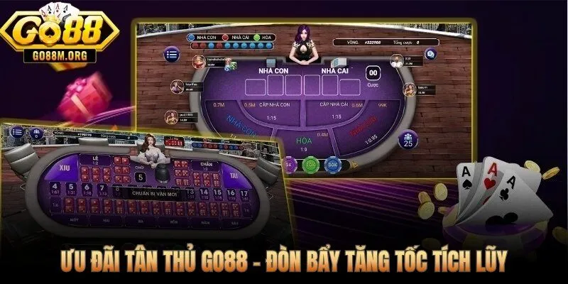 Ưu đãi tân thủ go88 - đòn bẩy tăng tốc tích lũy